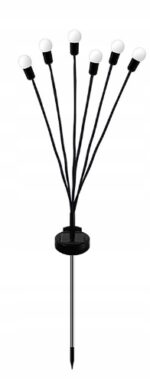 Lampa solarna wbijana Daisy czarny 75 cm 2 szt. - obrazek 3